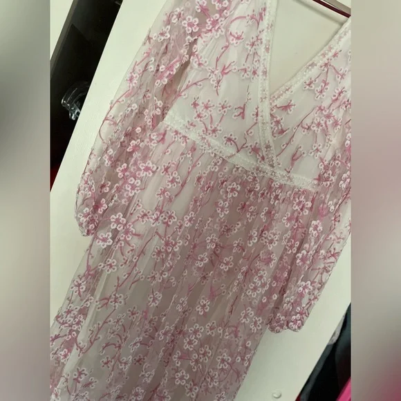 SOLD-Womens Just Me Maxi Floral Dress - Picture 6 of 6